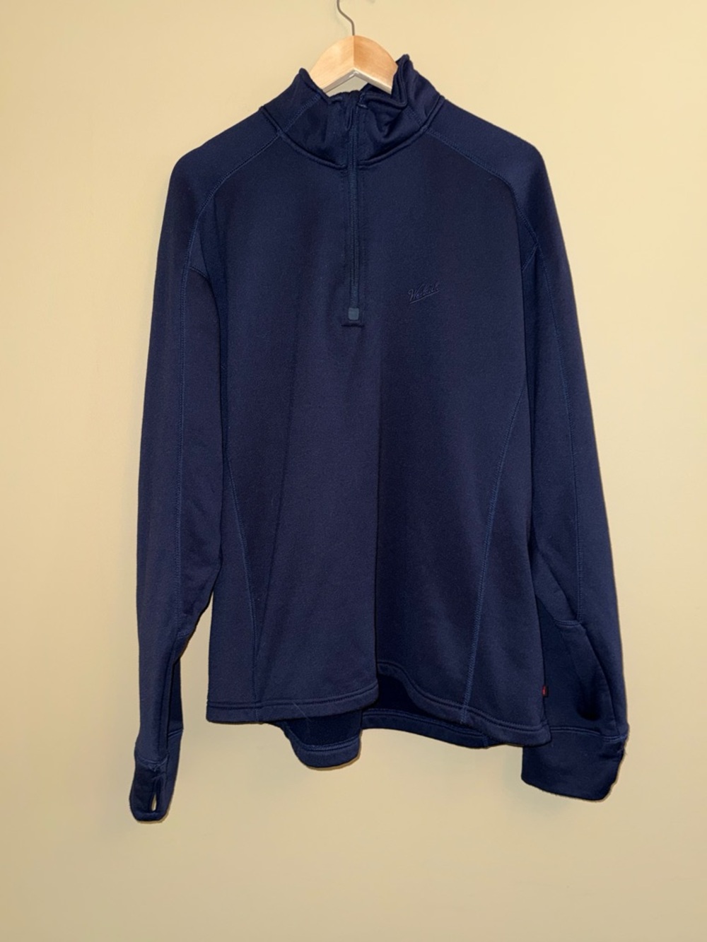Woolrich 1/4 Zip Navy Blue Long Sleeve Jacket Men’s XL Casual Comfy athletic